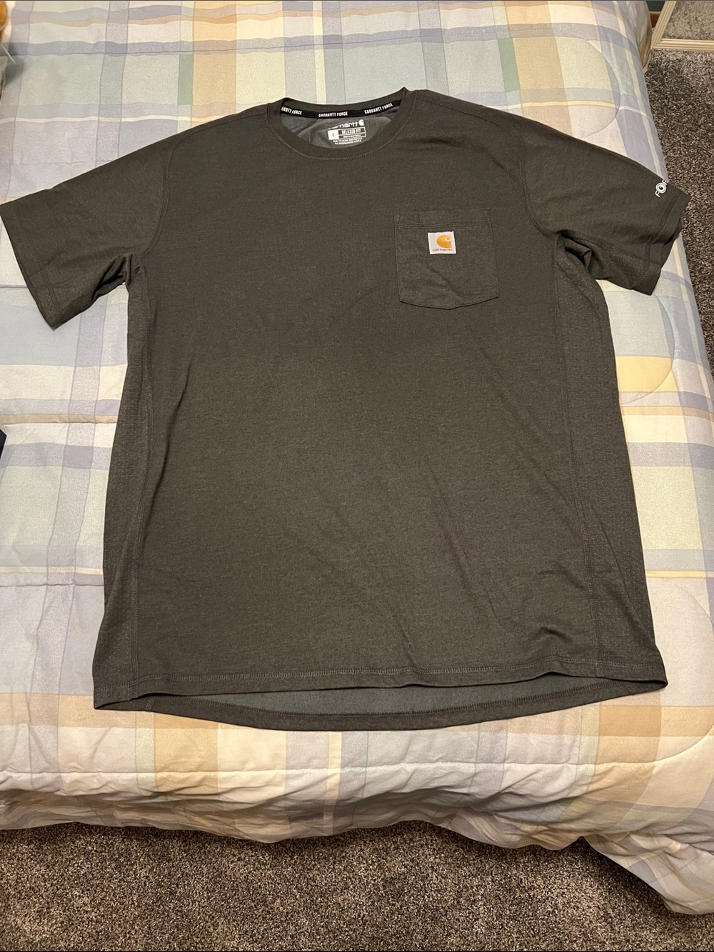 Carhartt Short-Sleeve Pocket Tee — Gray